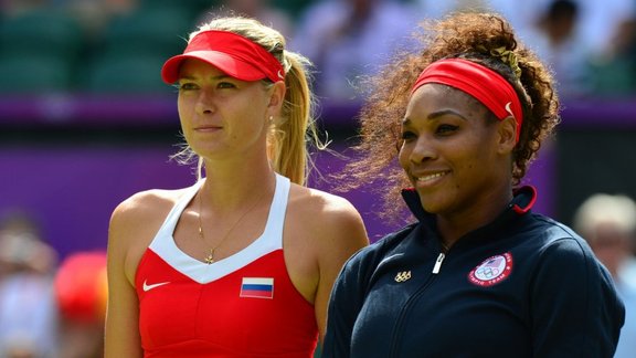 Serena Williams and Maria Sharapova