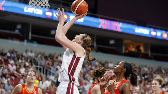 Basketbols, Eurobasket sievietēm: Latvija - Spānija