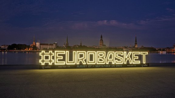 Eurobasket 2025 simbola atklāšana