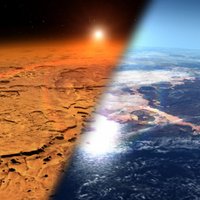 На Марсе второй месяц не исчезает странное облако