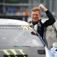 Jaunais 'WorldRX' čempions Kristofersons: par titulu nedomāju līdz pat Latvijas posma finišam