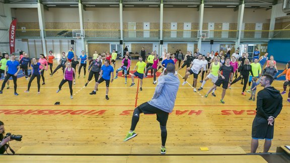 Lattelecom Rīgas maratons, adidas skriešanas skolas warm-up - 3