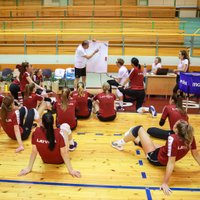 Latvijas sieviešu volejbola izlase pārbaudes spēlē piekāpjas Baltkrievijai