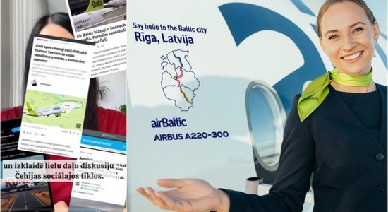 Благодаря шутникам из Чехии самолет airBaltic получит непристойное имя