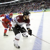 Latvijas hokejistiem cīņa pret Znaroka un Vītoliņa trenēto Krieviju