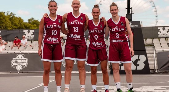 Latvijas 3x3 basketbolistes Pasaules sērijas posmā iekļūst ceturtdaļfinālā