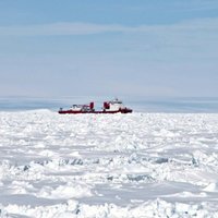 Antarktikā ledū iestrēdzis krievu zinātnieku kuģi glābušais Ķīnas ledlauzis