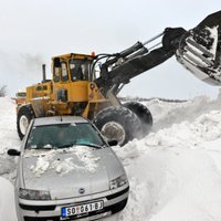 Foto: Itālijā un Francijā - plūdi, Serbiju paralizē sniegputenis