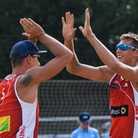На "Мастерсе" в Гамбурге латвийские волейболисты выбыли в 1/8 финала