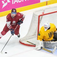 Latvijas U-20 hokejisti pārbaudes turnīrā pieveic Lietuvas pieaugušo izlasi