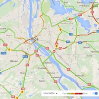 ФОТО, ВИДЕО: Транспортное движение в районе Берги парализовано – вся Рига в "пробках"