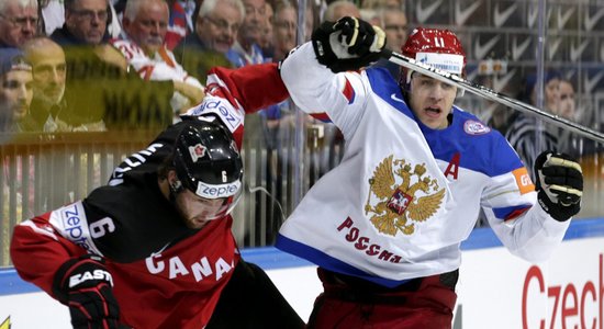 Krievijas-Kanādas un Zviedrijas-Somijas dueļos noskaidro pasaules čempionāta finālistus