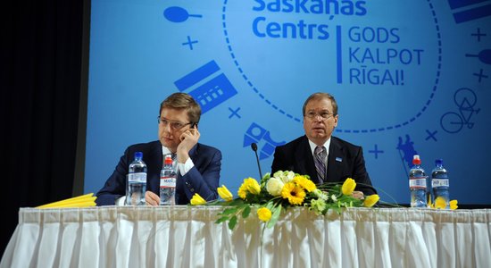 Ušakovs un Ameriks apņēmības pilni Rīgas domē iegūt absolūto vairākumu