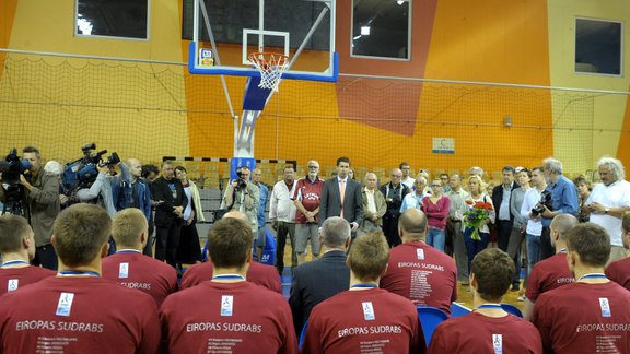 Latvijas U20 basketbola izlases sagaidīšana - 14