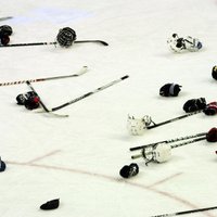На хоккейном матче в Польше случилась массовая драка (ВИДЕО)