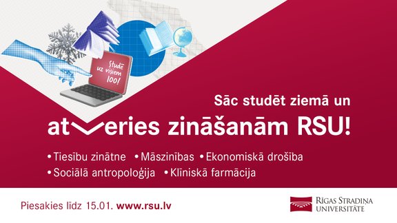 Rīgas Stradiņa universitātē norisinās ziemas uzņemšana 