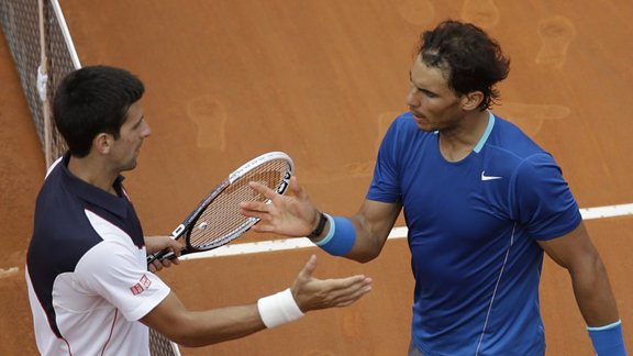 Novak Djokovic and Rafael Nadal 