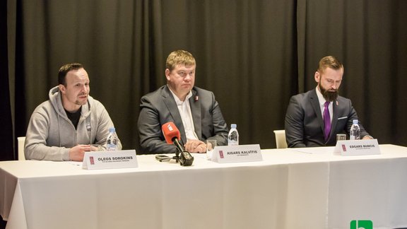 Hokejs, Latvijas U-18 izlases preses konference - 13