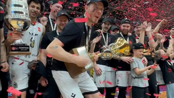 "VEF Rīga" uzvar dramatiskā galotnē un izcīna savu 12. LBL čempionu titulu