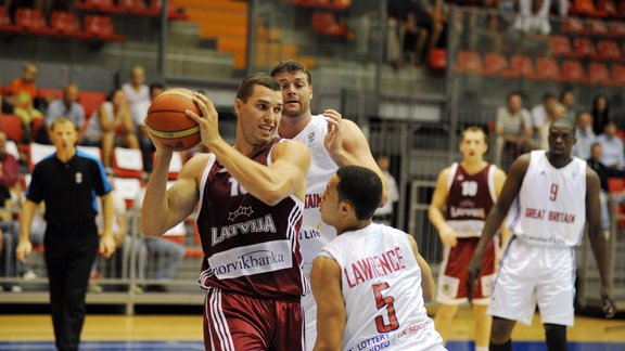 Pārbaudes spēle basketbolā: Latvija - Lielbritānija - 5