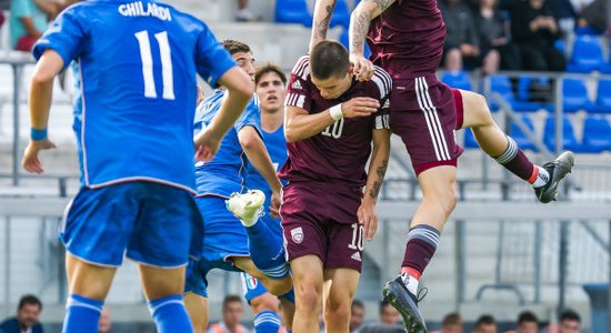 Sakāve arī Latvijas U-21 futbola izlasei: ielaisti septiņi vārti pret Norvēģiju