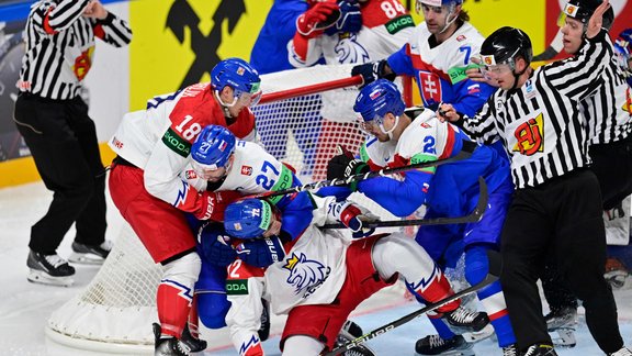 Hokejs, pasaules čempionāts: Slovākija - Čehija 