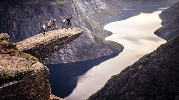 Trolltunga Troļļa mēle Norvēģija