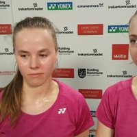 Badmintonistes Lencēviča/ Romanova EČ cerēja ilgāk palikt turnīrā