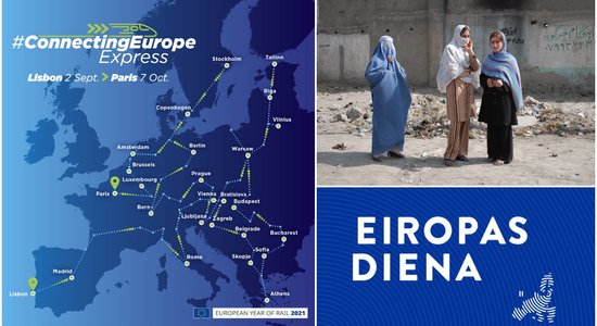 'Eiropas diena': Eiropas savienošanas ekspresis un bažas par sieviešu stāvokli Afganistānā