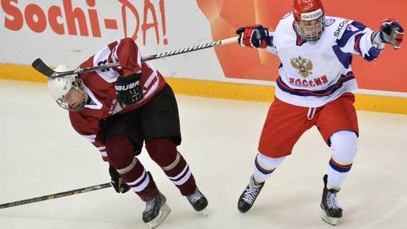 Latvia - Russia hockey U-18