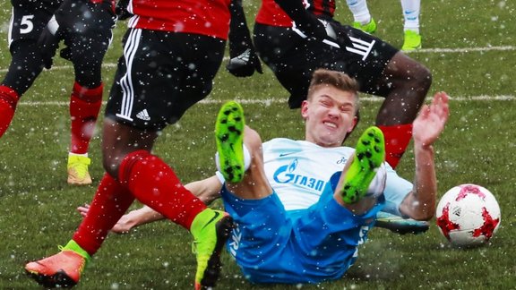 Zenit s player Oleg Shatov