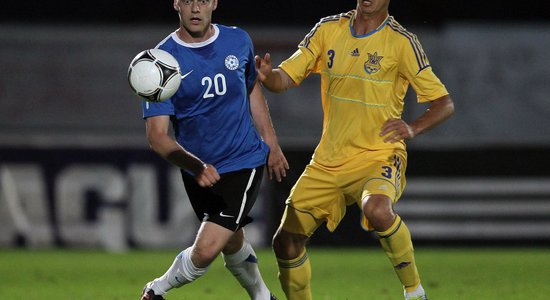 Ukrainas futbolisti pārbaudes spēlē sagrauj Igauniju