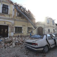 Foto: Horvātiju satricina 6,4 magnitūdas stipra zemestrīce; vismaz septiņi bojāgājušie