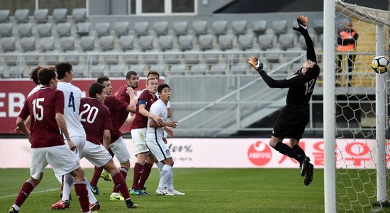 Сборная Латвии сыграла с участником чемпионата мира-2018 по футболу