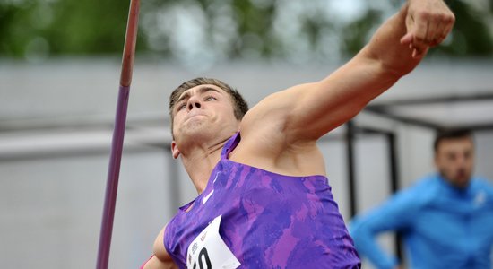 Šķēpmetējs Štrobinders sacensībās 'Rīgas kausi' izpilda olimpisko normatīvu