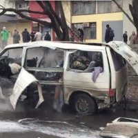 ВИДЕО: В Харькове взорвался автомобиль комбата местной милиции