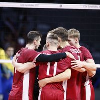 Latvijas volejbolisti cīnās par otro uzvaru Eiropas čempionāta finālturnīrā