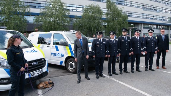 Rinkēvičs apmeklē Valsts policiju - 1