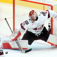 Gudļevska "sausā" spēle palīdz Latvijai tikt pie trešās uzvaras