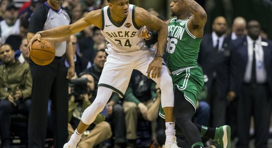 Milvoki 'Bucks' izdodas 'play off' sēriju pret Bostonas 'Celtics' novest līdz septītajai spēlei