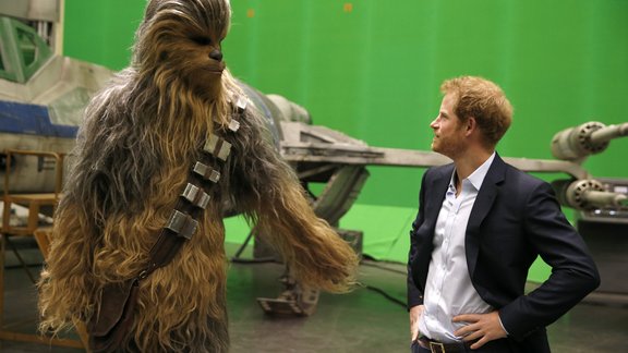 The Duke of Cambridge and Prince Harry visit the Star Wars film set - 4