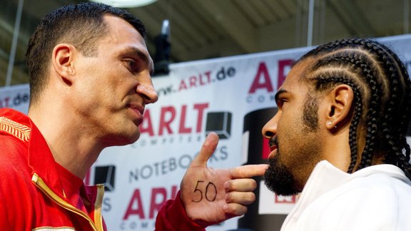 Vladimir Klitschko and David Haye 