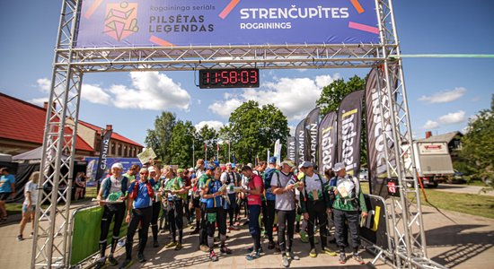 Foto: Rogaininga sacensībās Strenčos EČ bronzas medaļnieku duelī latvieši pārspēj igauņus