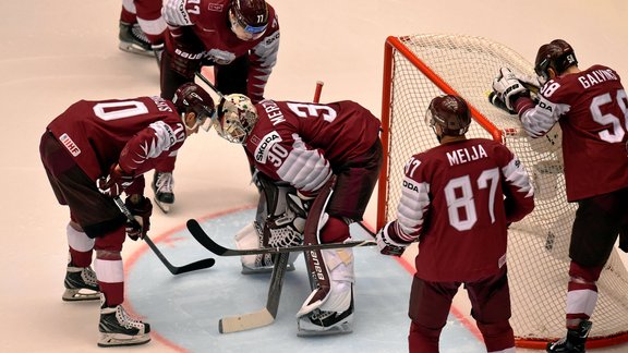 Hokejs, pasaules čempionāts: Latvija - Vācija