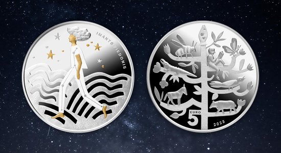 Izvēlēta skaistākā 2023. gada monēta Latvijā