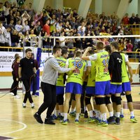 Jēkabpils 'Lūšu' volejbolisti nonāk uzvaras attālumā no Latvijas čempiontitula