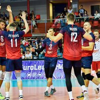 Latvijas volejbolisti ar dramatisku uzvaru noslēdz Eiropas sudraba līgas priekšsacīkstes
