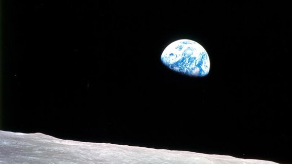 Earthrise and Moon