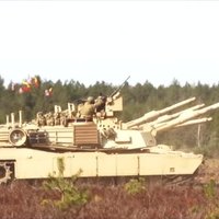 Video: Kā 'Abrams' tanki Lietuvā vingrinās kaujas šaušanā