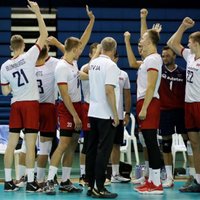 Latvijas vīriešu izlase volejbolā piekāpjas Igaunijai arī otrajā pārbaudes spēlē